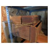 3 vintage crates