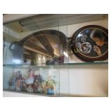 silver plated platter italy clown figures