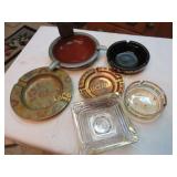 asorted ashtrays