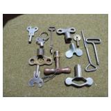 assorted clock keys