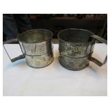 2 vintage sifters shake type