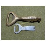 2 vintage Miller High Life bottle openers