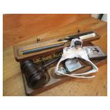 office desk tray tape measure magnifying glasses