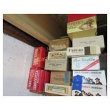 many assorted cigar boxes