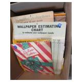 large box vintage ephemera advertisings booklets