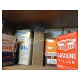 vintage tins Archer allstate eagle display nicely