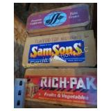 3 fruit crates good used condition