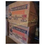 2 vintage Drambuie crates