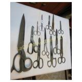 assorted scissors sheers