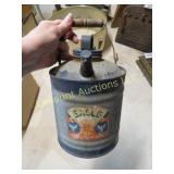 galvanized Eagle handy grip can wood handle