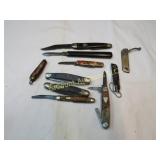 assorted pocket knives