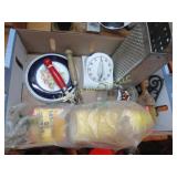 timer shredder paper cups kitchen utensils