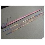 antique bamboo fishing rod w case