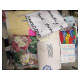 assorted vintage fabric