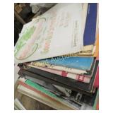 assorted vintage sheet music