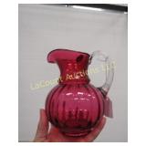 Fenton cranberry ruby pitcher