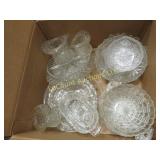 clear glassware bowls candy misc