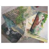 assorted paintings sheep landscape