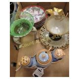 decor asian teacup saucer leaves shaker set