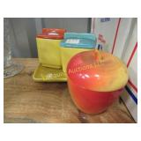 Franciscanware containers apple covered dish