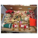 vintage christmas ornaments santas boot