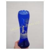 blue cobalt painted vase