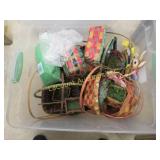 covered tote w vintage easter baskets honeycomb