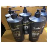 5 new bottle Suave Mens 3 in 1 Shampoo Cond 28 oz