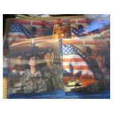 6 lenticular notebooks National Guard 3 subject