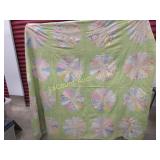 vintage quilt topper meas. in photos