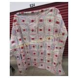 vintage quilt squares measurements in photos