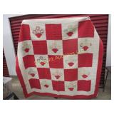 flower basket quilt meas in photos