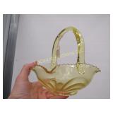 yellow depression handle basket