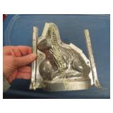 antique bunny rabbit chocolate candy mold