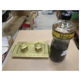 vintage ink wells set heavy metal Skrip writing