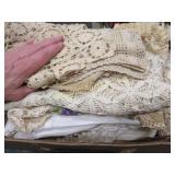 vintage fancy work linens runners