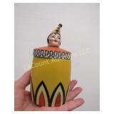 Noritake covered clown container