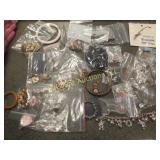assorted costume jewelry pins necklace childs