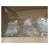 clear glassware candy dishes misc