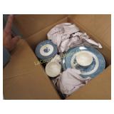 currier ives dish set