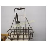 oil carrier w 1 glass bottle w spout Standard Oil