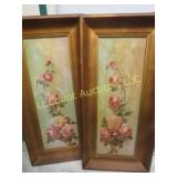 pr framed floral paintings