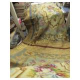 antique needlework tapestry rug