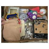 price tags flatware Louis vuitton bag clock face