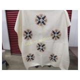 vintage quilt star pattern measurements in photos