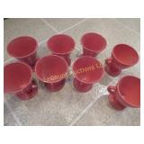 vintage Hazel Atlas footed pedestal cups desserts