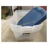 3 totes storage tubs bins