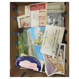 vintage ephemera boat photos Disney sticker L@@K