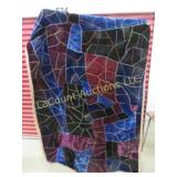 vintage crazy quilt blanket spread meas. in photos