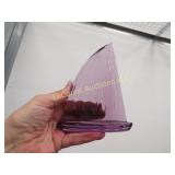 Waterford crystal purple sailboat